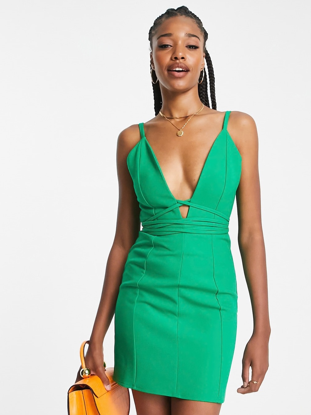 ASOS | Deep V Mini Dress - Picture 12 of 12